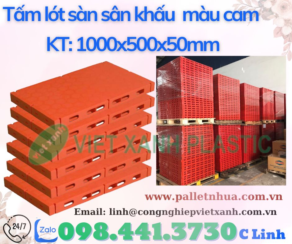 Tấm nhựa lót sân khấu , Sàn nhựa lót sân khấu màu cam