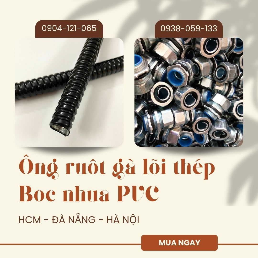 Ống ruột gà lõi thép Phi 1-1/4 inch (ID 31mm - OD 38mm) - 50m/cuộn