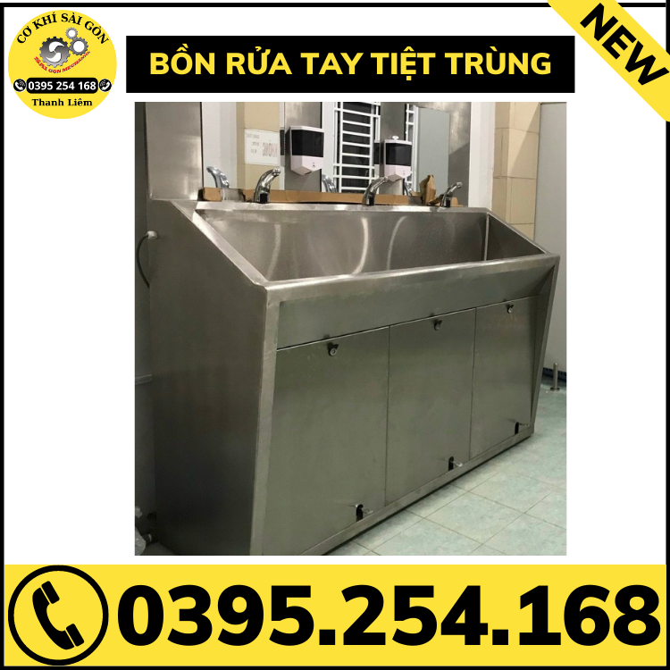 Bồn rửa tay tiệt trùng các loại 1 vòi, 2 vòi và 3 vòi
