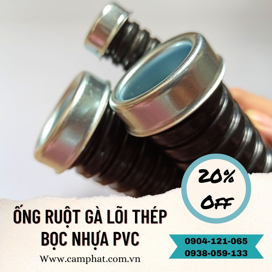 Ống ruột gà lõi thép phi 2 inch (ID 51mm - OD 63mm) - 25m/cuộn