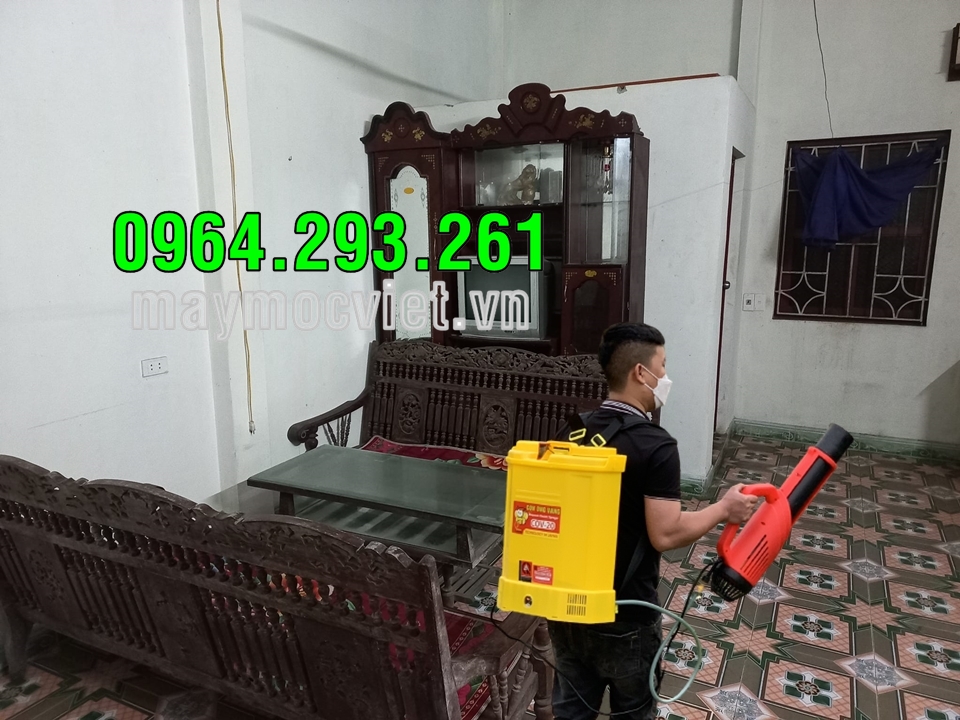 Bình xịt điện phun thuốc diệt muỗi 20 lít gắn vòi Turbo BA6