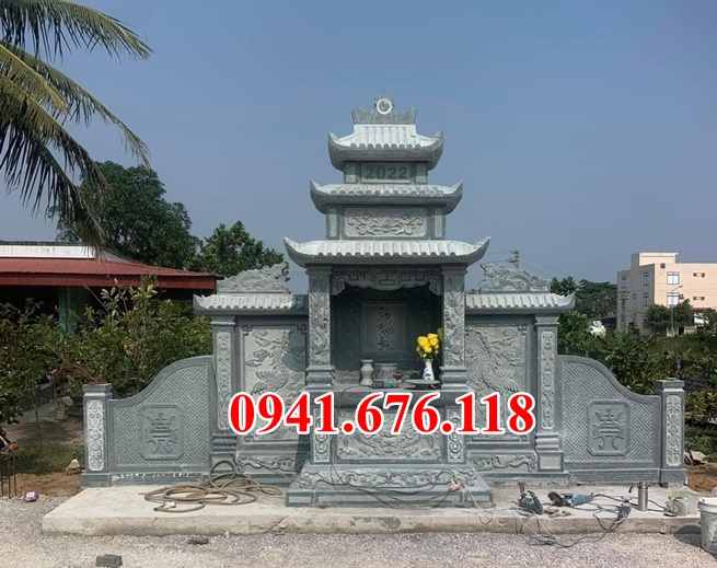 mẫu 021+ lăng mộ bằng đá bán tuyên quang - nghĩa trang dòng họ ông bà