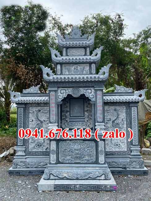 mẫu 021+ lăng mộ bằng đá bán tuyên quang - nghĩa trang dòng họ ông bà