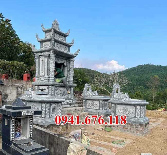 mẫu 688 lăng mộ bằng đá đẹp bán vĩnh phúc - nghĩa trang mồ mả ông bà