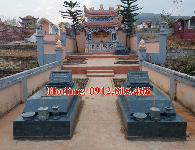 Mẫu mộ đôi đá xanh rêu đẹp bán tại Quảng Ninh 14 - Mộ đá Quảng Ninh