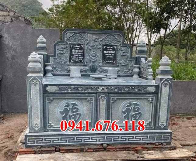 Mẫu 657 mộ đá đẹp bán hưng yên - mồ mả gia đình ông bà bố mẹ