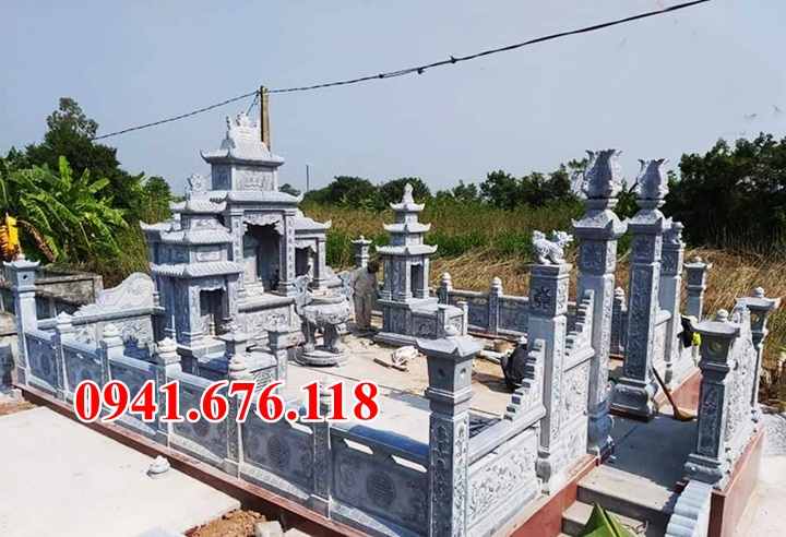 Mẫu 657 mộ đá đẹp bán hưng yên - mồ mả gia đình ông bà bố mẹ