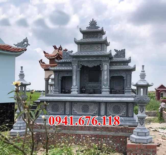 Mẫu 658 mộ bằng đá đẹp bán lạng sơn - mồ mả gia đình ông bà bố mẹ