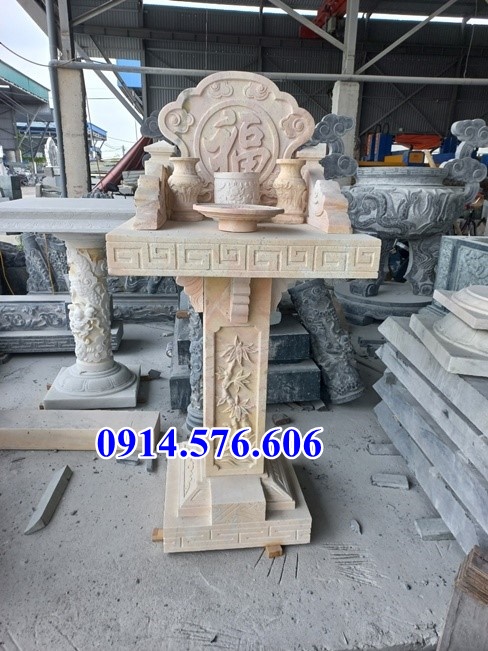 Mẫu 343 cây hương thờ đá đẹp bán kon tum - am miếu sơn thần linh địa