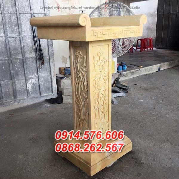 Mẫu 343 cây hương thờ đá đẹp bán kon tum - am miếu sơn thần linh địa