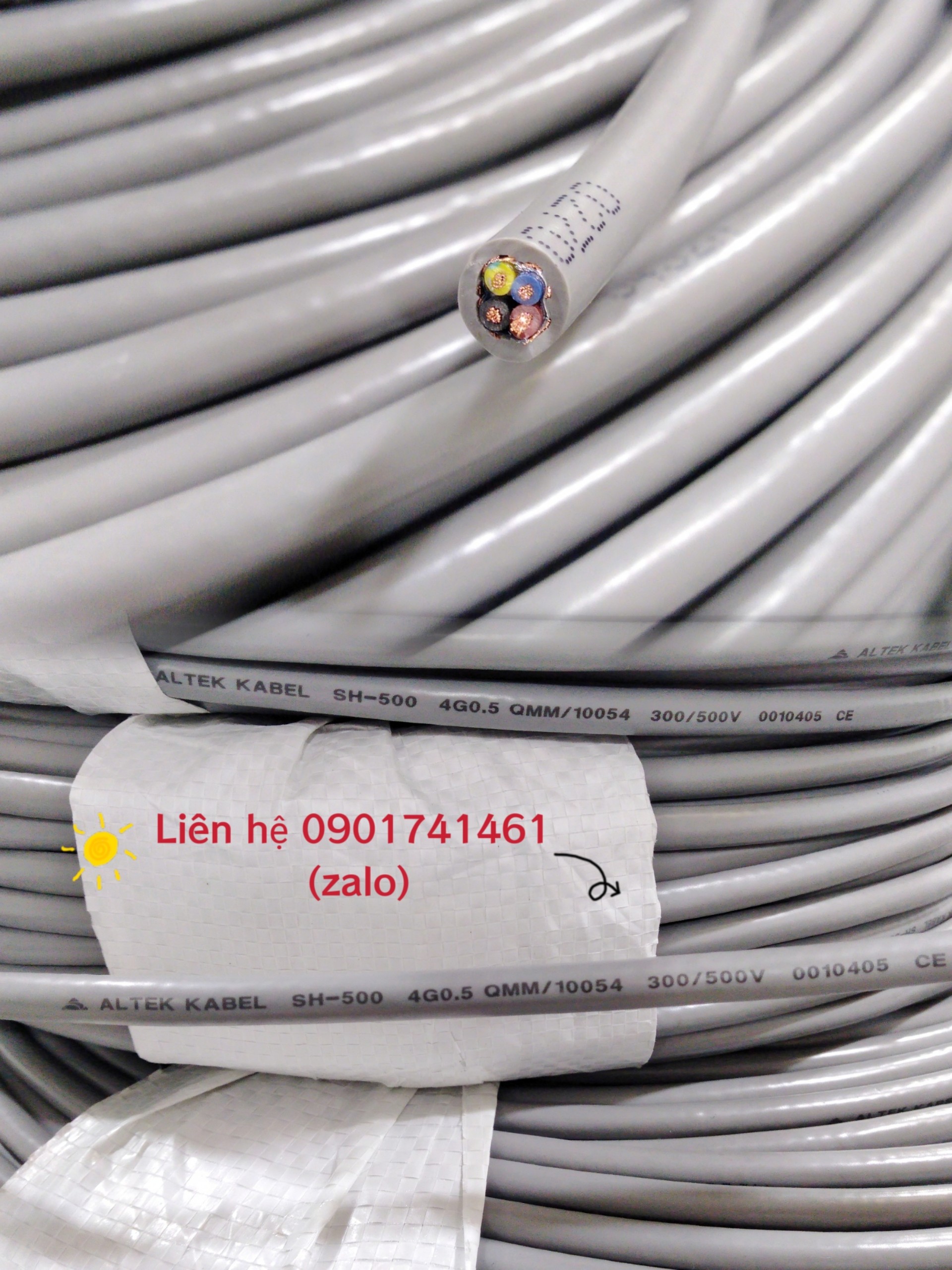 Cáp điều khiển 4 x 0.5mm chống nhiễu giá rẻ