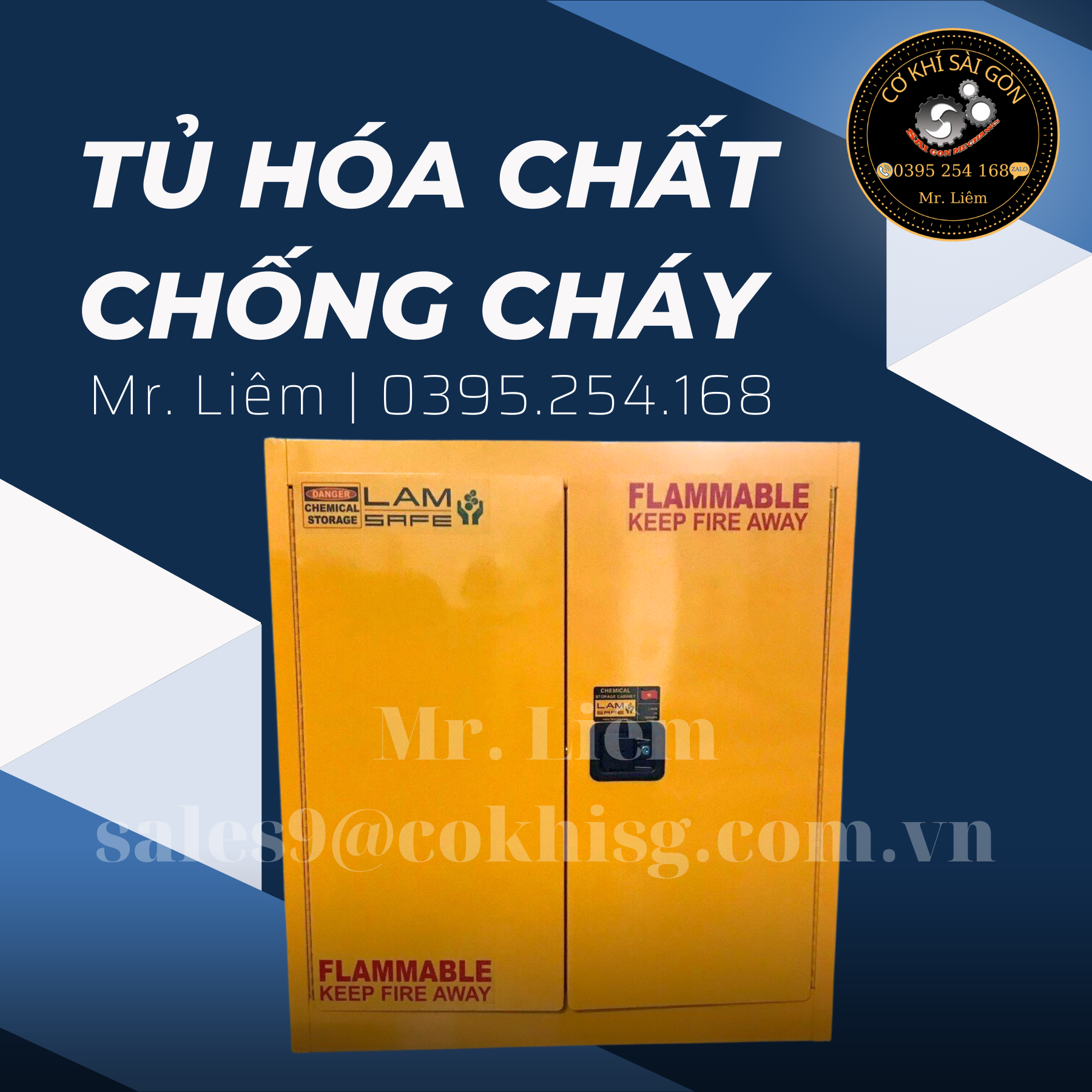 Tủ đựng hoá chất chống cháy chuyên dụng trong các kho xưởng