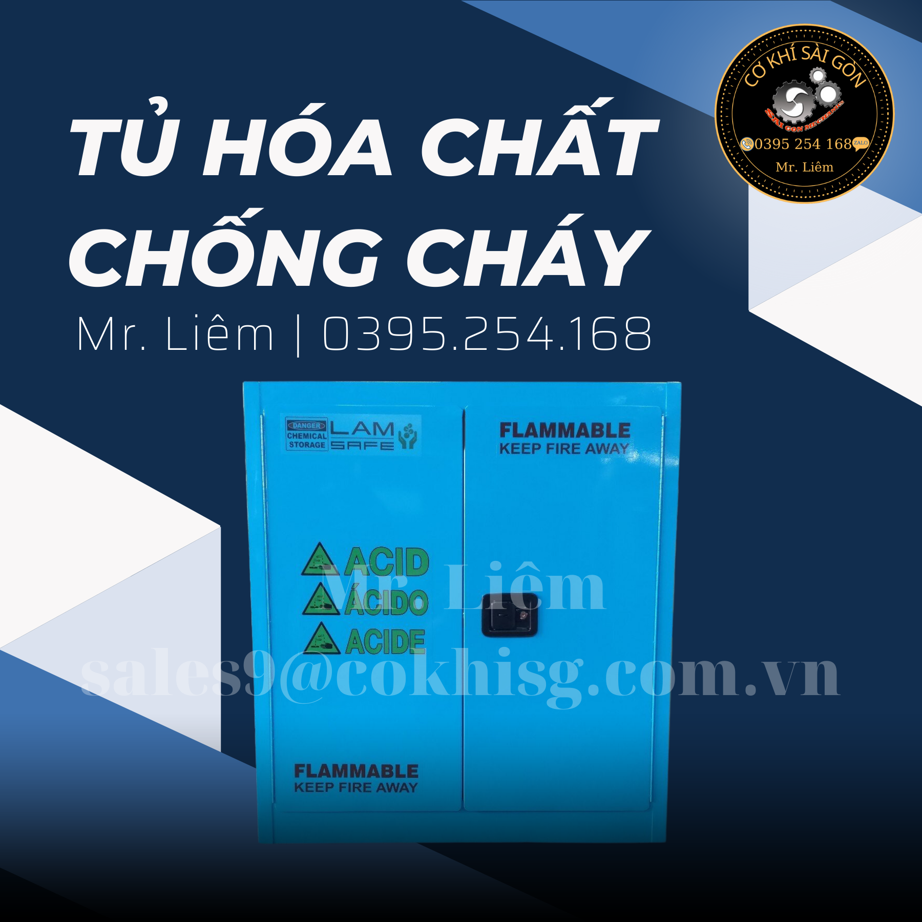 Tủ đựng hoá chất chống cháy chuyên dụng trong các kho xưởng