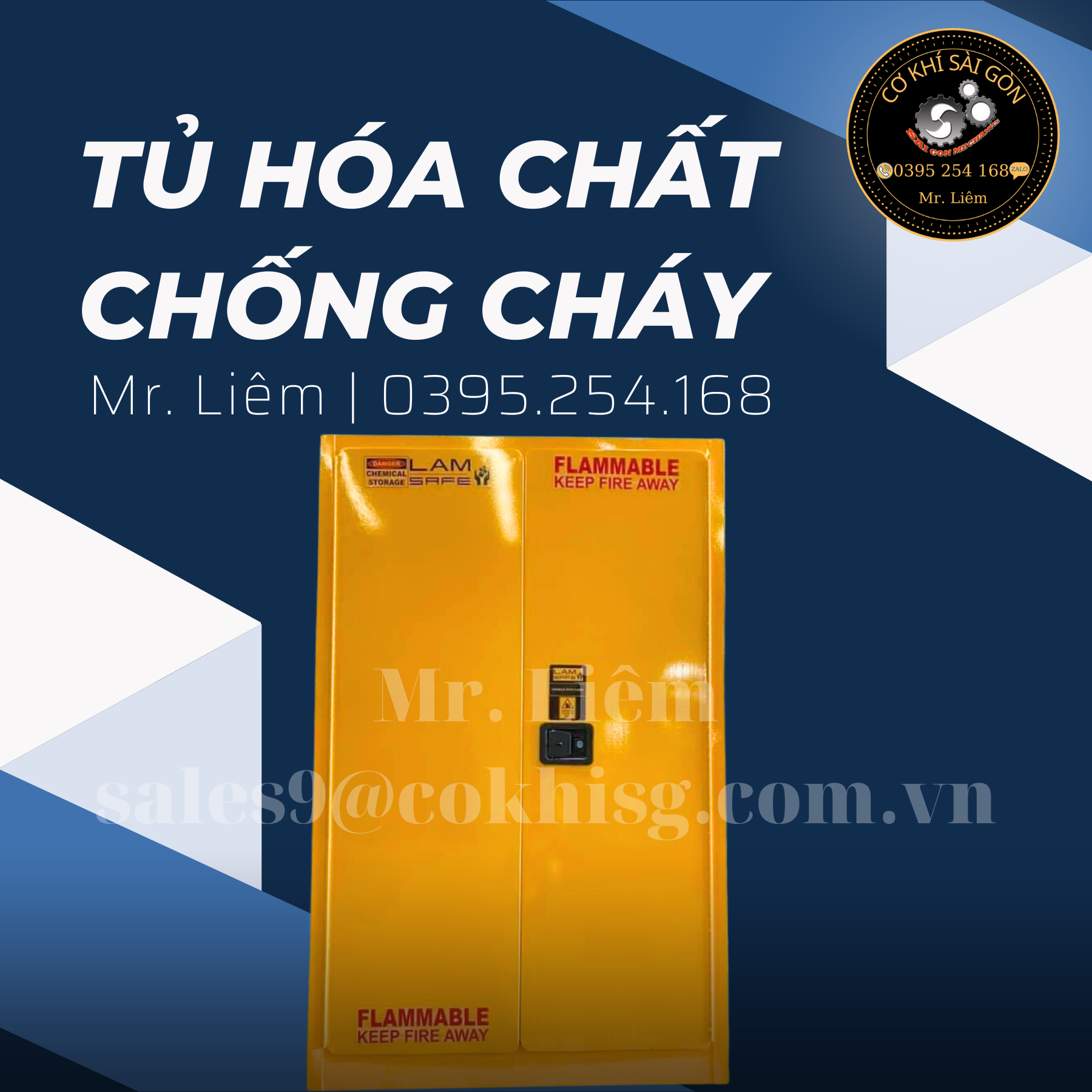 Tủ đựng hoá chất chống cháy chuyên dụng trong các kho xưởng