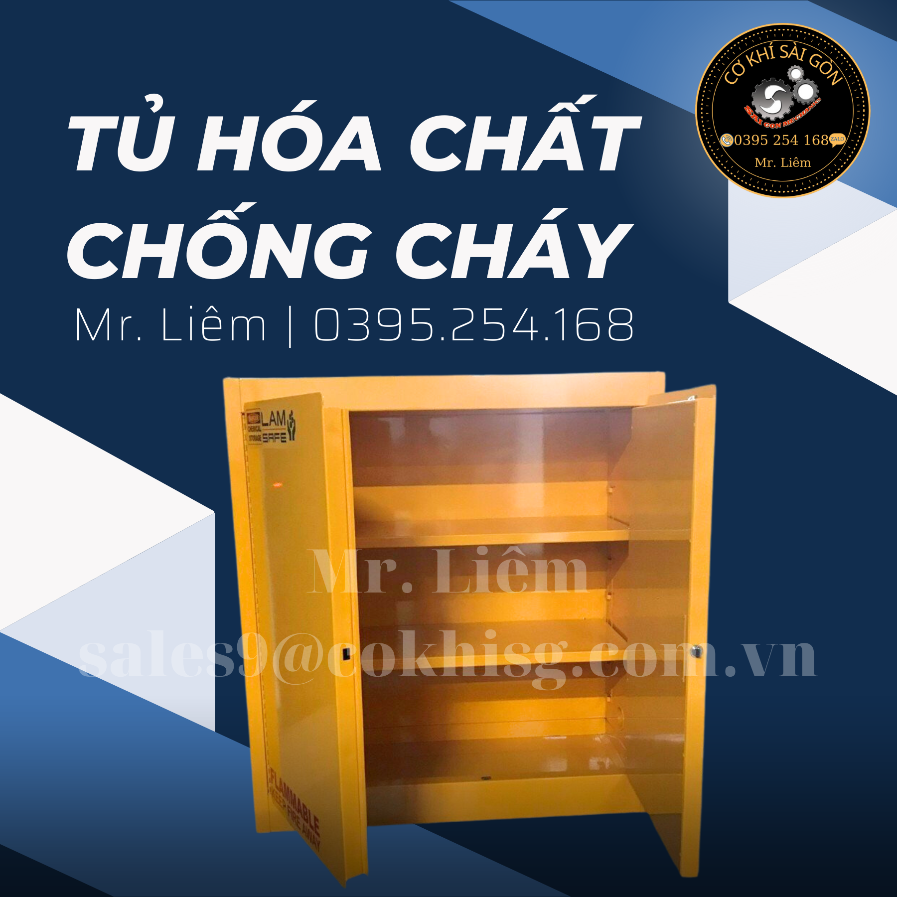 Tủ đựng hoá chất chống cháy chuyên dụng trong các kho xưởng