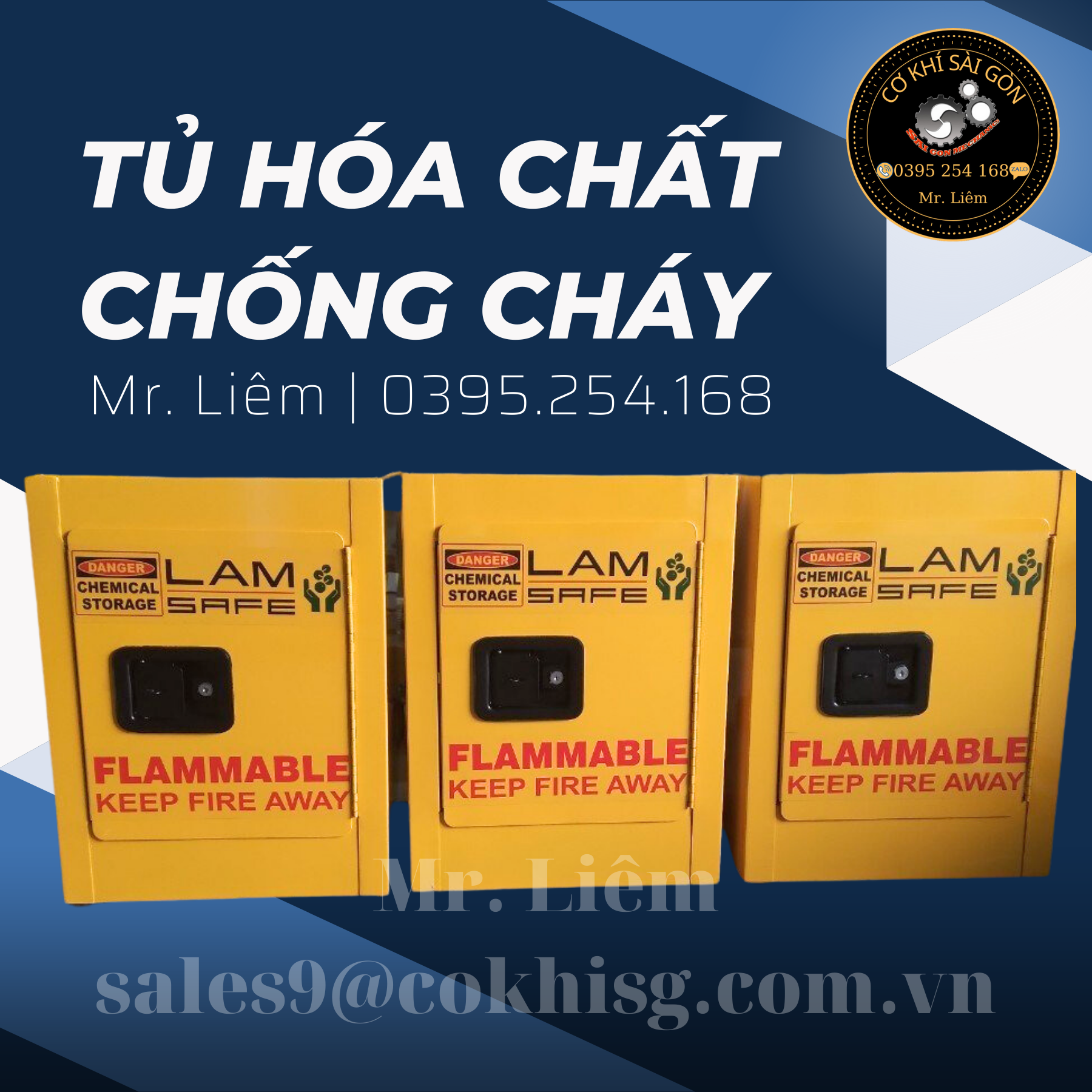Tủ đựng hoá chất chống cháy chuyên dụng trong các kho xưởng
