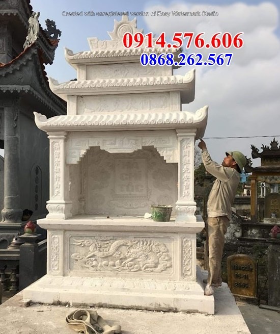 mẫu 723 cây hương thờ bằng đá bán nam định - miếu sơn thần linh thổ