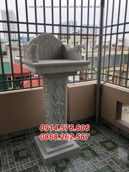 Mẫu 280 cây hương thờ bằng đá đẹp bán bắc ninh - miếu sơn thần linh