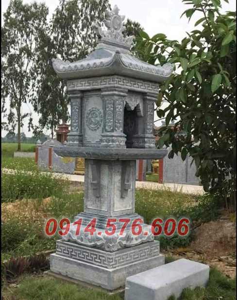 mẫu 381 cây hương thờ bằng đá bán hà nội - miếu sơn thần linh thiên