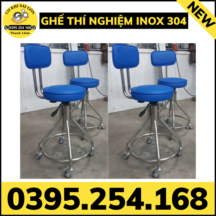 Ghế inox 304 chống chịu được các loại dung môi, hoá chất thông thường