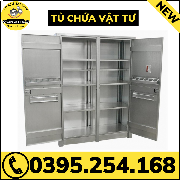 Tủ đựng vật tư bằng thép tấm sơn tĩnh điện chịu lực tốt