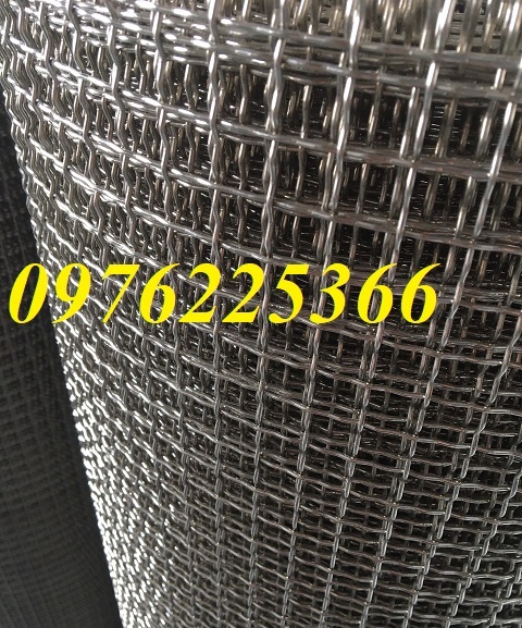 Lưới đan inox 304 cán sóng dây 2ly khổ 1m x 30m
