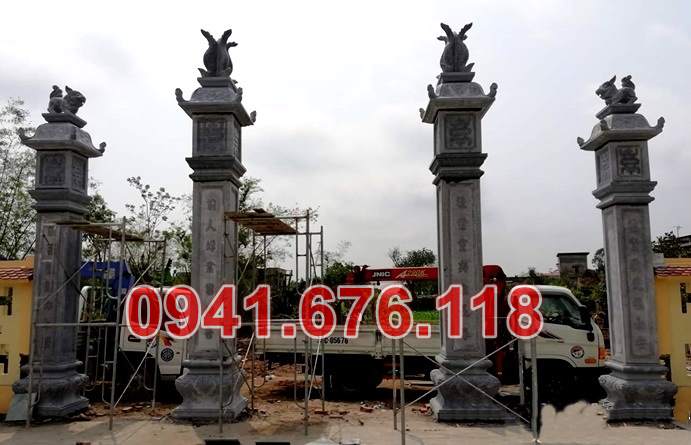 Mẫu 204 cổng bằng đá đẹp bán đắk lắk - đình chùa nhà thờ họ từ đường