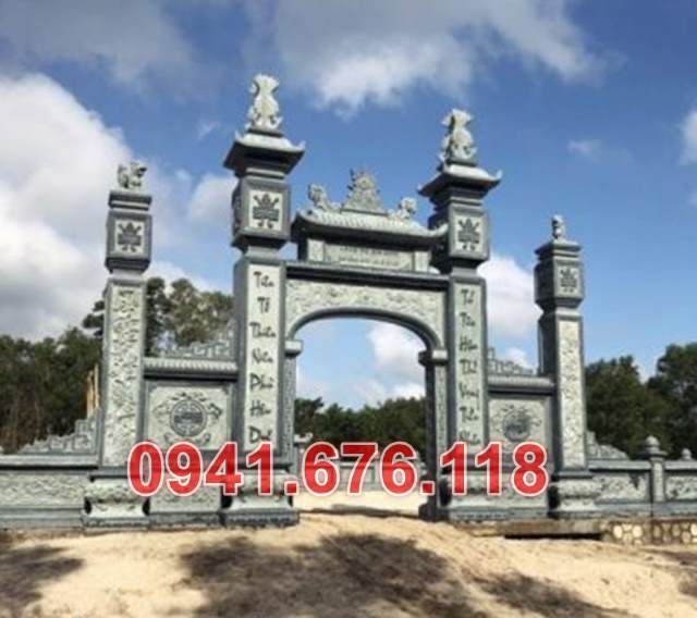 Mẫu 204 cổng bằng đá đẹp bán đắk lắk - đình chùa nhà thờ họ từ đường