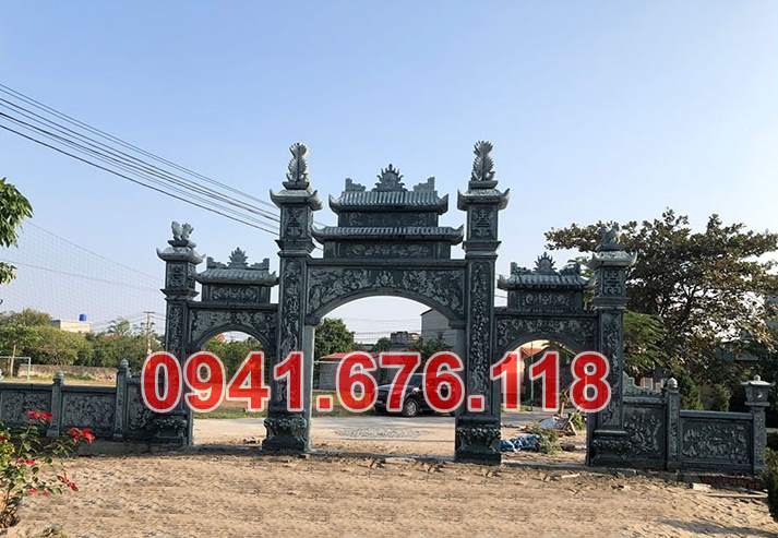 Mẫu 204 cổng bằng đá đẹp bán đắk lắk - đình chùa nhà thờ họ từ đường