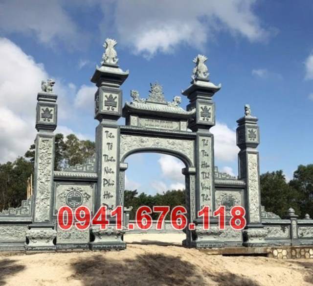 mẫu 360 cổng đá đẹp bán kiên giang - đình chùa lăng mộ nhà thờ