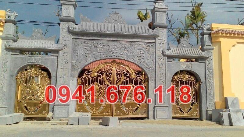mẫu 360 cổng đá đẹp bán kiên giang - đình chùa lăng mộ nhà thờ