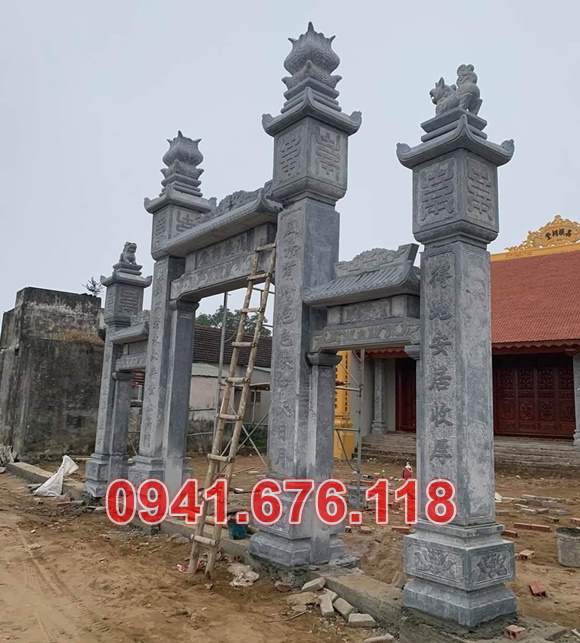 mẫu 360 cổng đá đẹp bán kiên giang - đình chùa lăng mộ nhà thờ