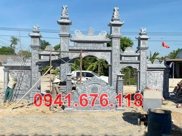 mẫu 360 cổng đá đẹp bán kiên giang - đình chùa lăng mộ nhà thờ