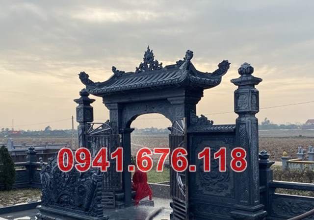 Mẫu 615 cổng bằng đá đẹp bán long an - nghĩa trang lăng mộ nhà mồ