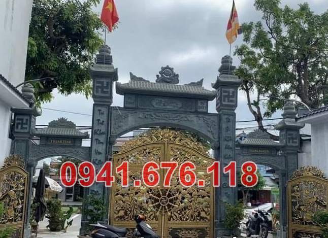 Mẫu 615 cổng bằng đá đẹp bán long an - nghĩa trang lăng mộ nhà mồ