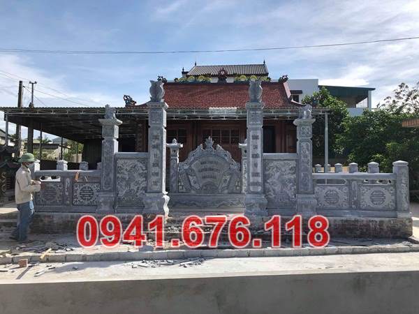 Mẫu 114 cổng đá đẹp bán vĩnh long - nhà thờ họ từ đường chùa miếu