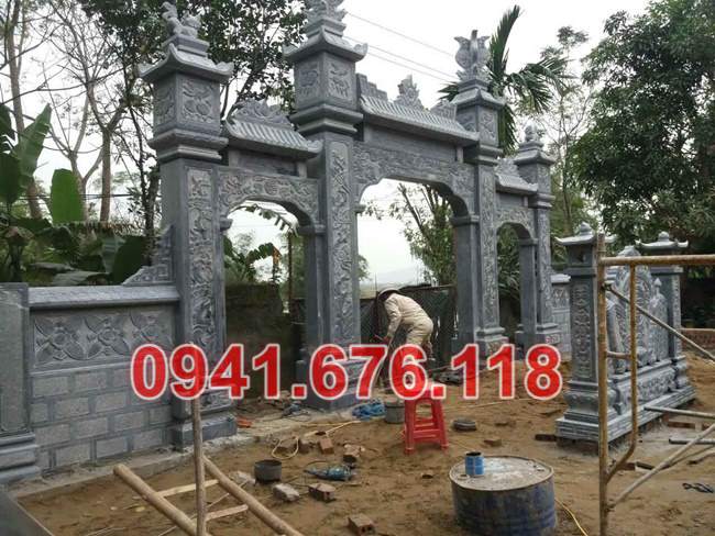 mẫu 102 trụ cột cổng đá bán bà rịa vũng tàu - tam quan trụ biểu chùa