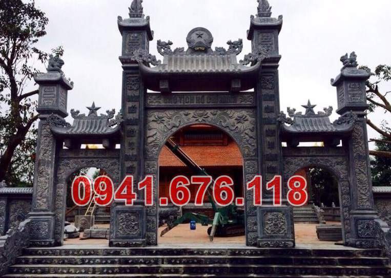 mẫu 102 trụ cột cổng đá bán bà rịa vũng tàu - tam quan trụ biểu chùa