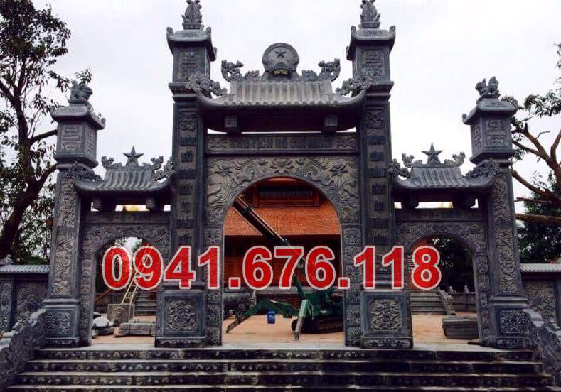 mẫu 102 trụ cột cổng đá bán bà rịa vũng tàu - tam quan trụ biểu chùa
