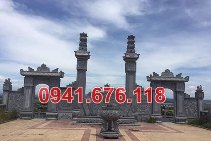 mẫu 102 trụ cột cổng đá bán bà rịa vũng tàu - tam quan trụ biểu chùa