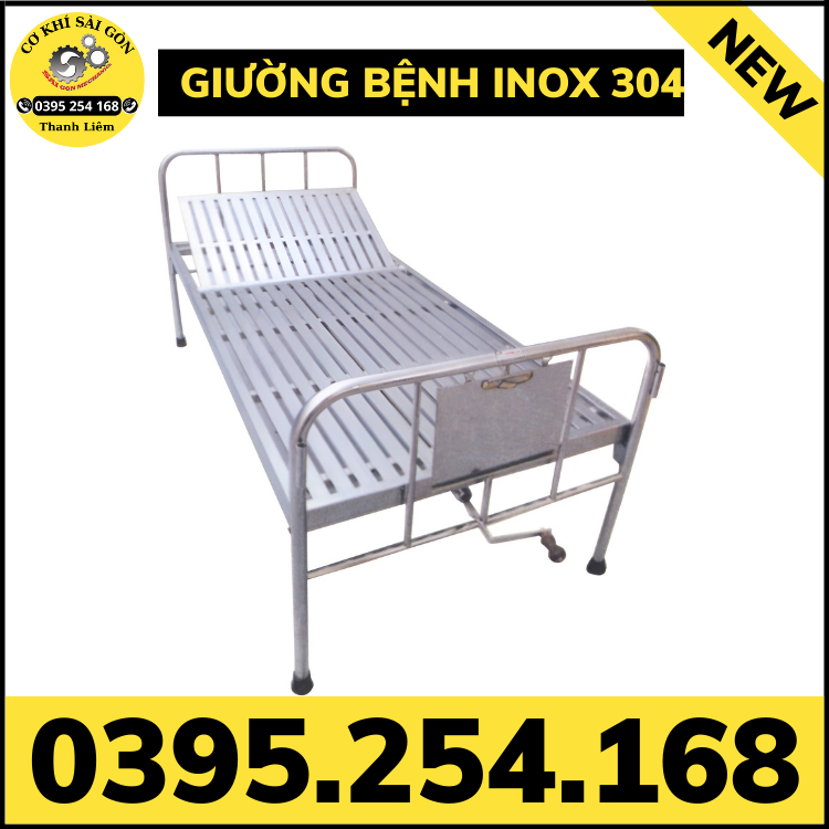 Giường bệnh Inox 304 bền đẹp và đa dạng nhiều mẫu mã khác nhau