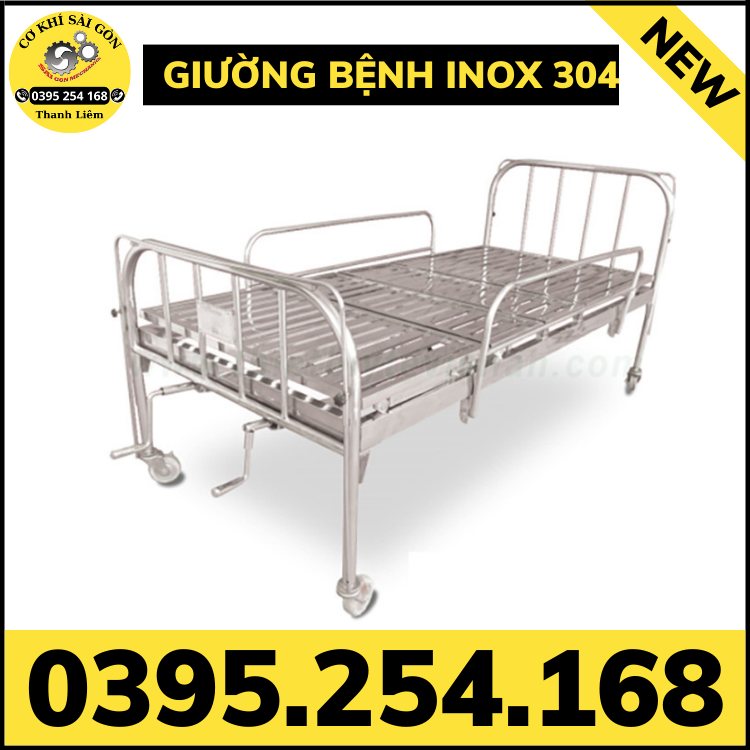 Giường bệnh Inox 304 bền đẹp và đa dạng nhiều mẫu mã khác nhau