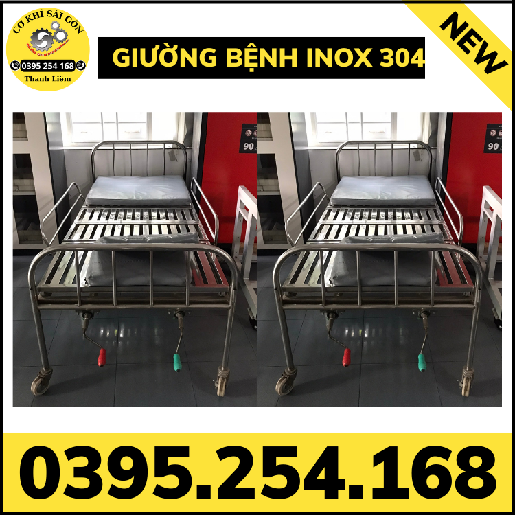Giường bệnh Inox 304 bền đẹp và đa dạng nhiều mẫu mã khác nhau