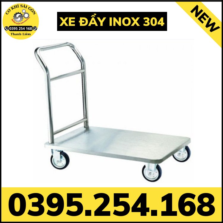 Xe đẩy y tế inox 304 chuyên sử dụng trong các bệnh viện, phòng khám