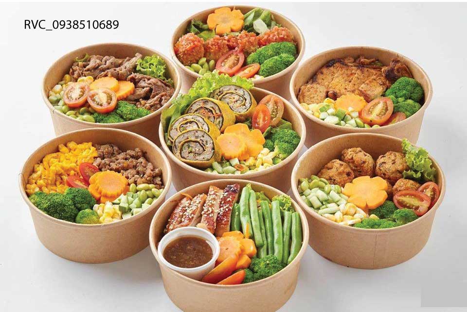 Tô giấy kraft 1000ml sản phẩm bao bì tiện dụng