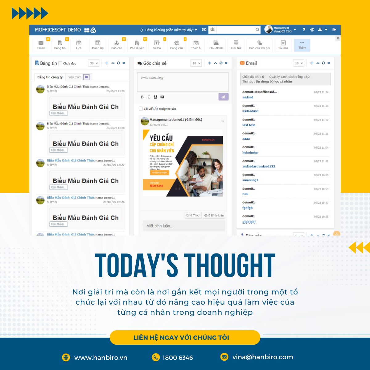 Todays Thought-Mạng xã hội giao tiếp thu nhỏ trong Groupware