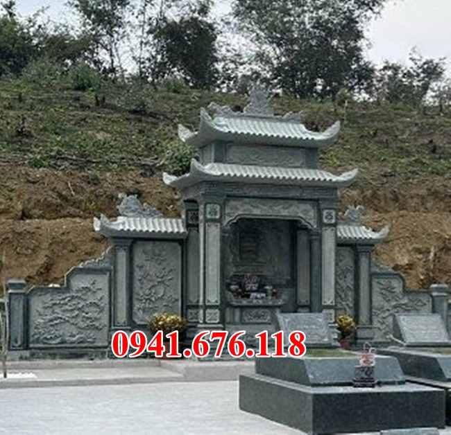 Mẫu 734 miếu thờ đá sơn thần linh thiên địa ngoài trời - khóm trang