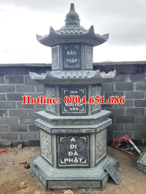 Tháp đá đựng tro cốt - Tổng hợp mẫu tháp xây để tro cốt, hài cốt đẹp