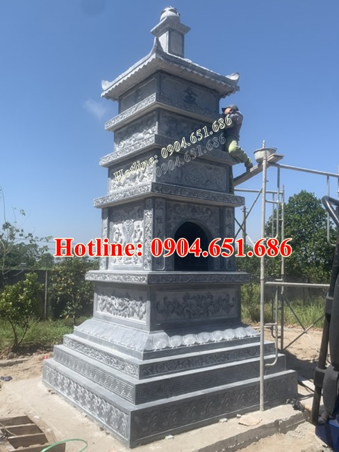 Tháp đá đựng tro cốt - Tổng hợp mẫu tháp xây để tro cốt, hài cốt đẹp