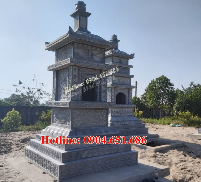 Tháp đá đựng tro cốt - Tổng hợp mẫu tháp xây để tro cốt, hài cốt đẹp